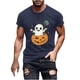 thumbnail image 2 of Blusas y camisas de manga corta y cuello redondo para hombre. Blusas/camisetas de manga corta con cuello redondo y estampado de Halloween para hombre. Blusa para hombre., 2 of 5