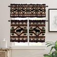 thumbnail image 3 of Rustic Moose Deer Curtain Set, Vintage Cottage Country Style Pine Tree Elk Window Valances and Tier Set for Kitchen Living Room Café Décor, 3 of 4