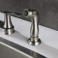 thumbnail image 2 of 8 Inch Two Handles High Arch Kitchen Sink Faucet with Side Sprayer & Supply Lines, Brushed Nickel, 2 of 6
