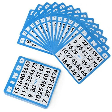 Royal Bingo Supplies Blue Bingo Cards, 50-pack