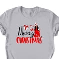 thumbnail image 5 of Abcnature Merry Christmas Tree T-Shirt Women's Cute Christmas Gnomies Graphic Tees Holiday Short Sleeve Tshirt Xmas Buffalo Plaid Red T-Shirt For Men Women T-Shirt Gray,F M, 5 of 6