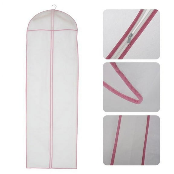Fyeme 180cm Long Dress Cover Bag, Dress Bag, Full Length Garment Bag, Clothes Covers Dust-proof Protector Bags with Zipper for Long Dress Storage