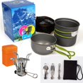 thumbnail image 1 of nipocaio Camping Cookware Kit, 13 Pieces Camping Cookware Set, Camping Aluminum Frying Pan for 1-2 Person, 1 of 5