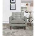 thumbnail image 3 of Grayburn Mid-Century Chair in Smoke Gray Fabric, 3 of 9