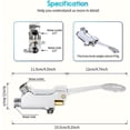 thumbnail image 2 of Floor Mount Single Brass Pedal Valve, Foot Operated Faucet, Foot Valve For Foot Pedal Faucet Touchless Foot Operated Water Pump, 2 of 5