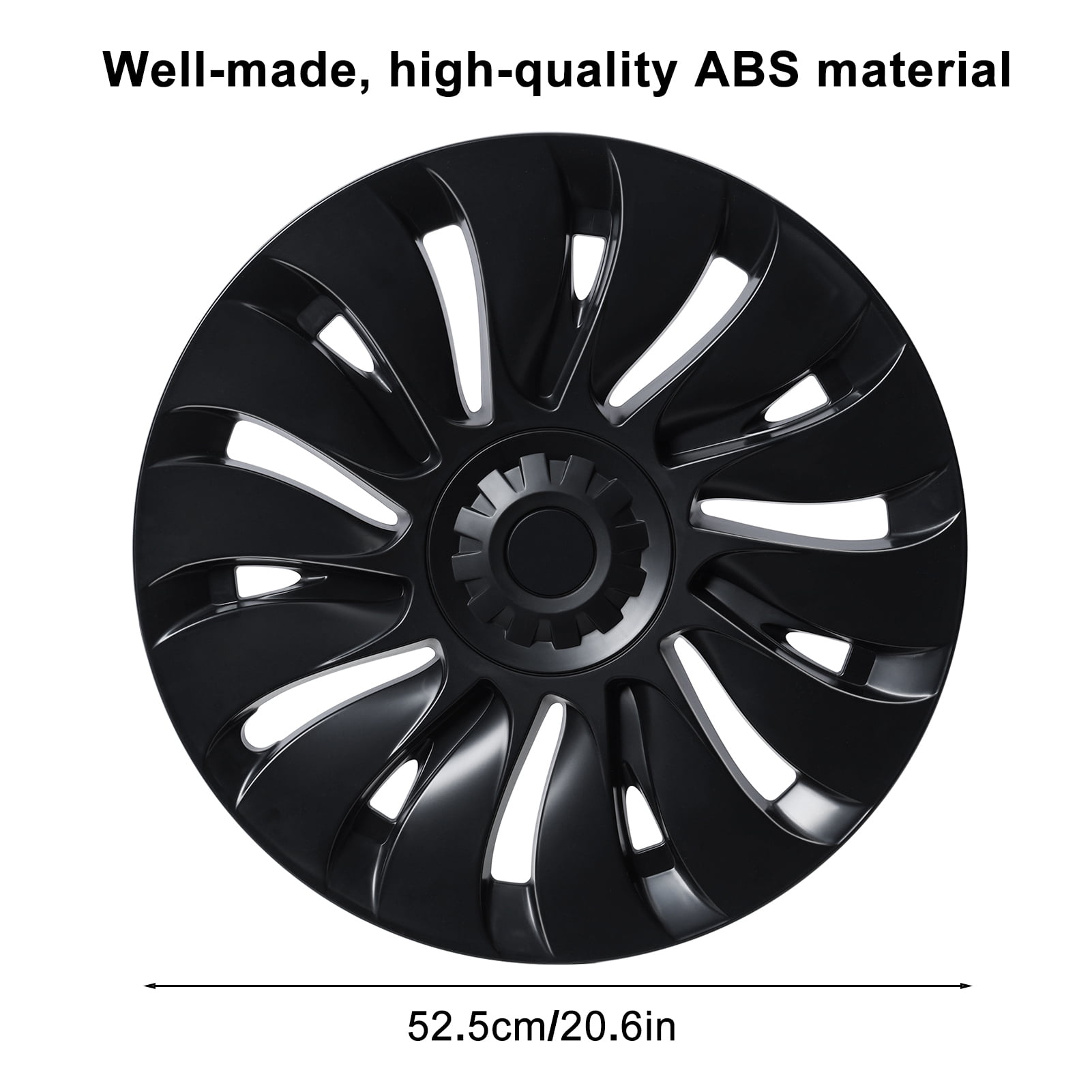 WETS 4Pcs/Set Wheel Cover Hubcap, Automotive Hub Caps, 19 Inches Modified Wheel Cover Replacement for Tesla Model Y AD