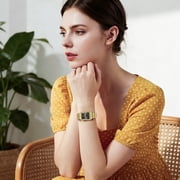 LIEBIG Gold Watches for Women Easy Read Ladies Quartz Waterproof Wrist Watch with Stainless Steel Strap