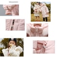 thumbnail image 4 of Anime Sanriosed Cinnamoroll Kuromi Nueva chaqueta de invierno para niñas, parkas con cuello de piel, abrigo con capucha, abrigo cálido y grueso de algodón para niños, 4 of 5