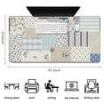 thumbnail image 5 of Long Mouse Pads for Desk,Pioneer Flower Floral Print Pattern Desk Mats on Top Of Desks, Desk Mouse Pad Extra Large with 3mm Non-Slip Base and Stitched Edge for Gaming,Office,Work,Home 47.3"x23.6", 5 of 6