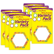 Trend Enterprises T-10740-6 Color Harm Hexa-Swirls Mini Accents Variety Pack - 6 per Pack