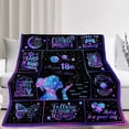 thumbnail image 2 of LHSHID 18th Birthday Gifts for Girls 18 Year Old Girl Birthday Gifts Best Gifts for 18 Year Old Girl 18th Birthday Gifts for Her 18th Birthday Decorations for Girls Throw Blanket 60"x80", 2 of 7