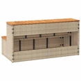 thumbnail image 6 of vidaXL Hot Tub Step Beige 39.4"x19.7"x19.9" Poly Rattan and Solid Acacia, 6 of 9
