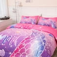 thumbnail image 4 of URBONUR 3 Pcs Mermaid Tail Twin Girls Comforter Set, Glitter Pink Purple Girl Bedding Sets for Teens, Glitter Rainbow Comforter for All Season, 4 of 10