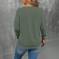 thumbnail image 6 of Horkkom Pullover Sweaters for Women Long Sleeve V Neck Sweaters Causal Solid Color Cozy Sweaters XL, 6 of 10