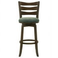 thumbnail image 3 of Murphy Ladder Back Pub Height Swivel Bar Stool Dark Cherry and Brown, 3 of 5