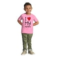 thumbnail image 3 of Cute I Heart My Mommy Mom Love Toddler Boy Girl T Shirt Infant Toddler Brisco Brands 12M, 3 of 6