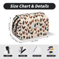 thumbnail image 5 of Rateoe Roosters and Chickens Pattern Double Clamshell Pen Case, Storage Organizer with Two Zipper Compartments– Holds Up to 50 Pencils & Pens, 5 of 7