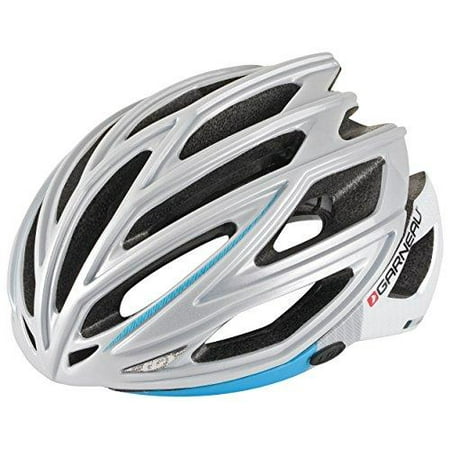 Louis Garneau HG Womens Sharp Cycling Helmet, Silver/Blue, Medium/Large - 0