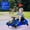 Blue, variant on Historyli Powered Ride-Ons, 24V Electric Go Kart,Ride On Car with Steering Wheel and Pedals,Up to 12 kph Variable Speed with Drift Mode and Reversing,Anti-Rollover,Music,Colorful LED Light,USB,Green