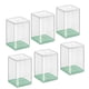 thumbnail image 3 of Organizador de almacenamiento apilable de decoración multiusos con 6 vitrinas transparentes Verde, 3 of 7