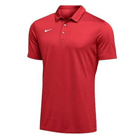 Nike Mens Dri-FIT Short Sleeve Polo Shirt (Large Red) Red Size Large