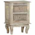 thumbnail image 6 of vidaXL Bedside Cabinet 15.7"x11.8"x21.7" Solid Mango Wood, 6 of 11