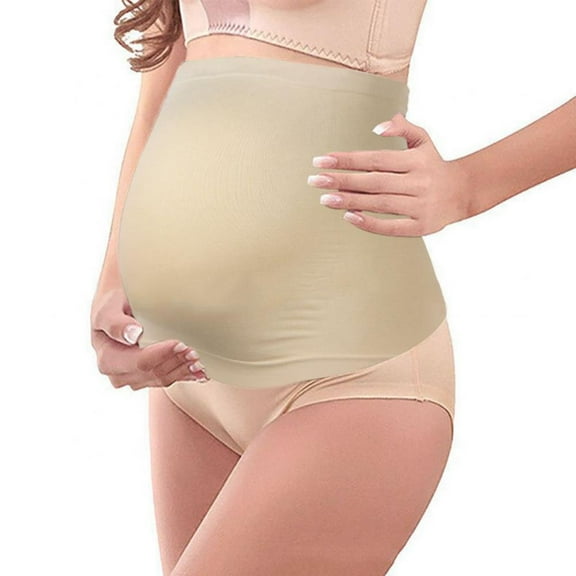 WBQ Seamless Belly Band for Pregnancy Womens Maternity Non-Slip Silicone Stretch Pregnancy Support Belly Belt Bands