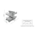 thumbnail image 3 of TUHOME Stainless steel Blind Corner Cabinet Organizer Silver, 3 of 11