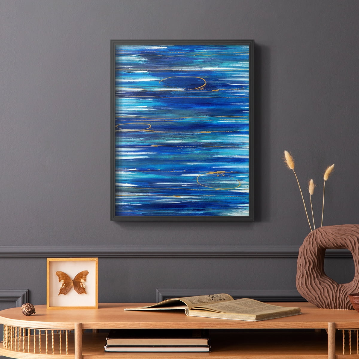 Waterworld Framed Print in Black Solid Wood 16 x 20 Framed Print