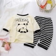 thumbnail image 3 of Ulanda Girls Pajamas Kids Cotton Pajama Sets 2-Piece Long Sleeve Pjs Comfy Girls Sleepwear for 4-12 Years (Black, 1-2 Years), 3 of 3