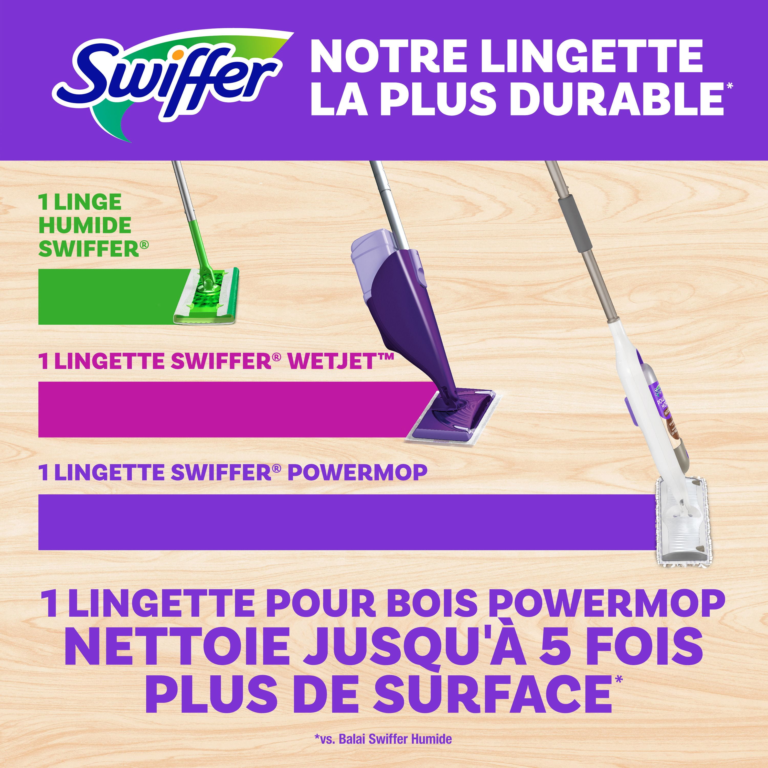 Swiffer PowerMop Wood Mopping Pad Refills for Floor Cleaning, 5CT
