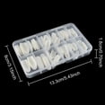 thumbnail image 3 of White Oval Acrylic Nail Tips 12 Size for Acrylic Nature Nail Tools Natural Nails Tips Square Long Gel Tips Professional Gel Nail Extension Manicure Salon At Home, 3 of 5