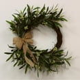 thumbnail image 5 of Handcrafted Leaf Wreath with Burlap Bow Elegant Home Decor for All Seasons 18-inch Diameter, 5 of 8