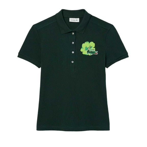 Lacoste Womens L.12.D Mini Pique Stretch Slim Polo Shirt