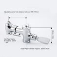 thumbnail image 1 of Fdit Pied Pression Type Laiton Chasse d'Eau Pédale Rétractable Toilettes Chasse d'Eau Robinet de Salle de Bain Accessoire, Robinet, Robinet de Rinçage, 1 of 8