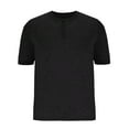 thumbnail image 2 of AherBiu Mens T Shirts Crewneck T-Shirts Button Casual Tee Shirts Summer Solid Basic Soft Tshirts Tops, 2 of 4