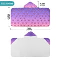 thumbnail image 4 of Yayeee Kids Hooded Towel with Hand Pockets Beach Soft Absorbent Bath Wrap 50 x 23.5 inch, Pixel Love, 4 of 5