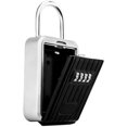 thumbnail image 1 of Key Box Storage 4-Digit Metal Password Padlock Holder Anti-theft Door Hanging Combination Lock Organizer for Security Indoors, Outdoors, 1 of 5