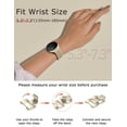 thumbnail image 4 of Wearlizer Metal Band Compatible with Samsung Galaxy Watch 9/8 40mm 44mm & Watch 8 Classic 46mm, Stainless Steel Chain Bracelet Band for Women, Dressy No Gap Adjustable Link Strap, 4 of 7
