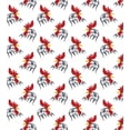 thumbnail image 3 of Rooster Duvet Cover Set, Repetitive Symbol Image of Farm Animal Head on Plain Backdrop Art Print, Decorative 2 Piece Bedding Set with 1 Pillow Shams, Twin Size, White and Vermilion, by Ambesonne, 3 of 3