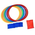 thumbnail image 4 of 10x Anillos de Rayuela Juego Creativo Portátil Multicolor Aros de Rayuela 38 centímetros, 4 of 9