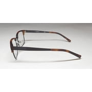 Claiborne 247 Full Rim Rectangular Brown Havana Eyeglasses