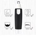 thumbnail image 5 of Battery-Powered Nose Hair Trimmer with 360° Rotating Blades, Easy to Clean and Portable for Men, 5 of 10