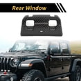 thumbnail image 3 of Unique Bargains 1 Pc Rear Window Switch Panel Trim Cover for Jeep Wrangler JL JLU 18-24 Rear Window Switch Control Panel Cover Trim Decoration ABS Carbon Fiber Black, 3 of 6