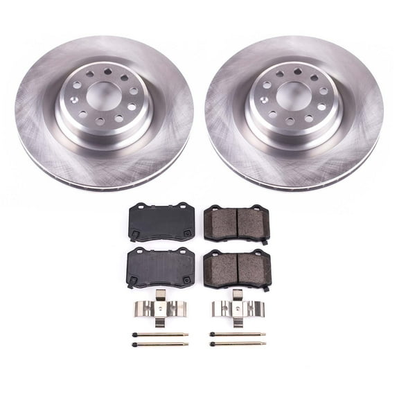 Ultimate Brakes Rear Ceramic Brake Pad and Rotor Kit with Hardware WM80069