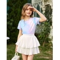 thumbnail image 4 of Arshiner Girls Short Sleeve Summer Shirts Crop Top Crew Neck Fashion Casual Tee, 4 of 6