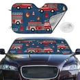 thumbnail image 2 of Kdxio Fire Truck 1 Print Windshield Sun Shade,UV Rays and Sun Heat Protection,Sunshade for Car Windshield,Car Shade Front Windshield - Medium, 2 of 6