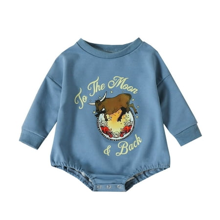 

Qufokar Dress Outfit for Toddler Boy 18 Month Clothes Boy Summer Toddler Kids Baby Girl Boy Clothes Sweatshirt Pullover Cow Printed Long Sleeve Romper Fall Winter Outfits