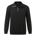 thumbnail image 3 of Sweat à Capuche Sans Capuche pour Homme pour Usage Quotidien Décontracté – Coupe Décontractée Manches Longues Alternative, 3 of 4