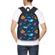 thumbnail image 4 of Fotbe Ocean Floor Animals Mochila para Hombre y Mujer - Tela Oxford 600D Resistente - Mochila Impermeable de Gran Capacidad para Escuela, Viajes y Senderismo, 4 of 6